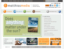 Tablet Screenshot of matthiasmedia.com.au